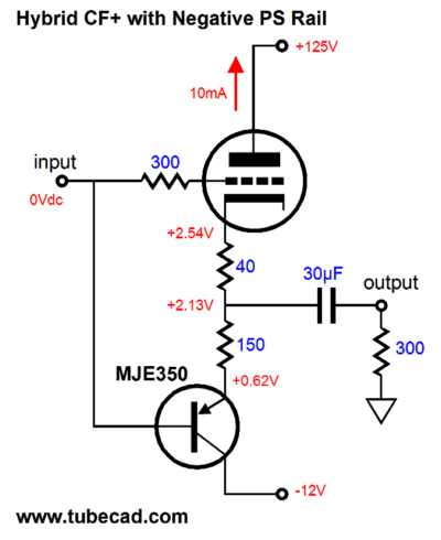 Calculating Cathode Follower Using 12AU7 For 90V Supply - Page 2 - DiyAudio